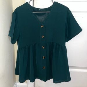 SHEIN Buttoned Blouse